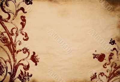 floral grunge background
