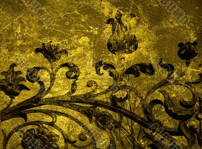 grunge floral background