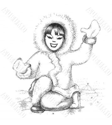 Happy smiling girl and winter holidays