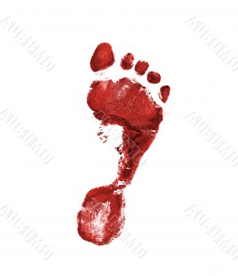 red footprint