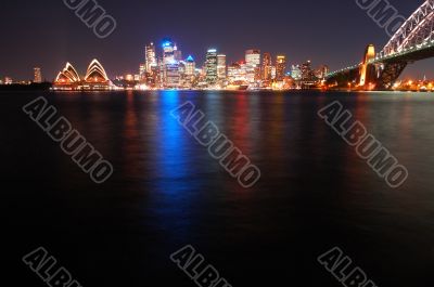 sydney at night