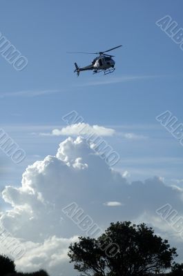 heli in the sky