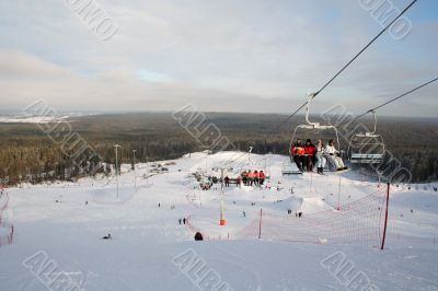 Chair Lift at the snow