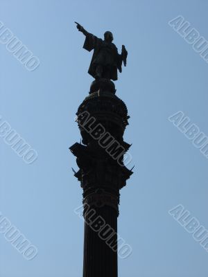  monument to Cristoforu Columb in Barcelona