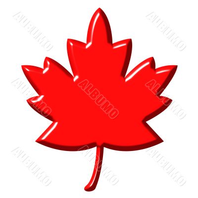 3D Canadian Leaf
