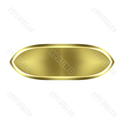 3D Golden Button
