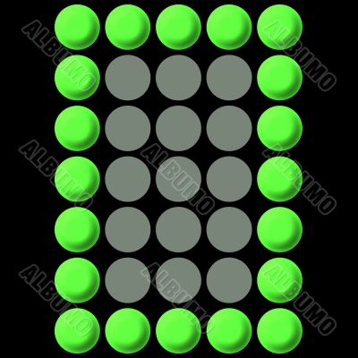 Electronic Display Number 0