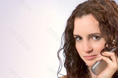 Talking on mobile phone