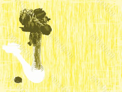 abstract background - dried up roses 2