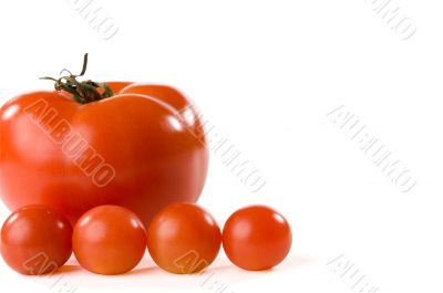 Five tomatoes