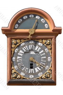 Bordeaux big bell`s clock isolated