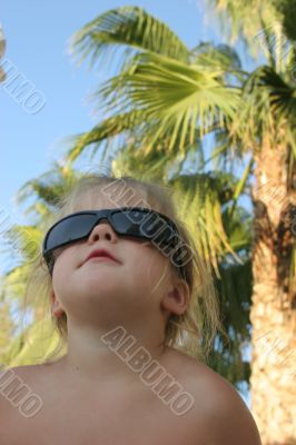 Baby in sun glasses