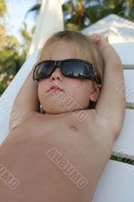 Baby in sun glasses