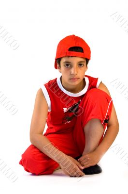 young boy watching