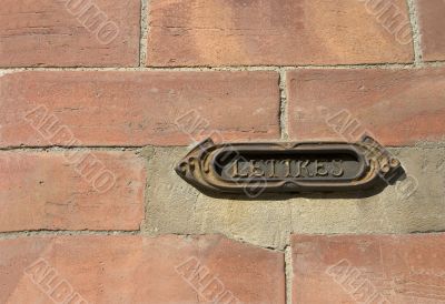 Ornate mailslot