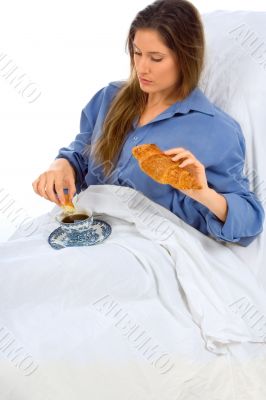 Coffee and croissant