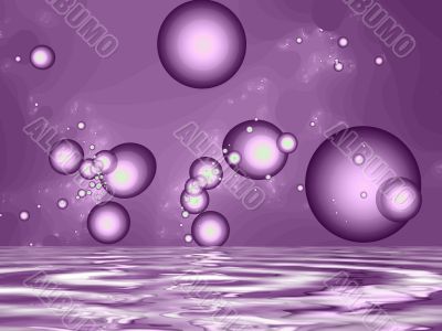 Purple bubbles
