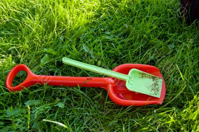 rake and shovel