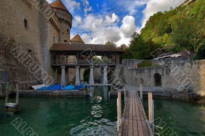 The protective channel about the castle