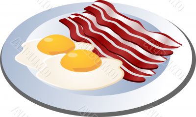Baco and eggs