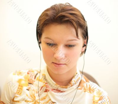 Girl listening music #1