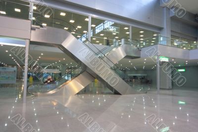 escalators in business centre