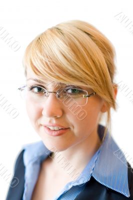 Businesswoman look at camera #2. Close-up