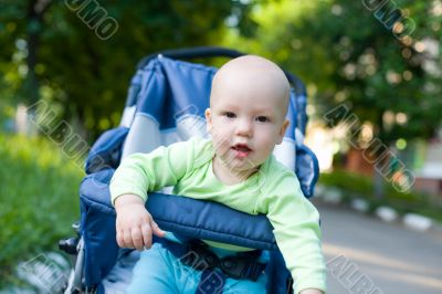 Baby in sitting stroller #11