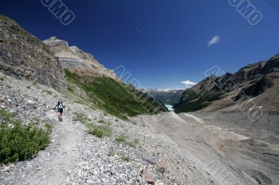 Woman Hiker on the Trail