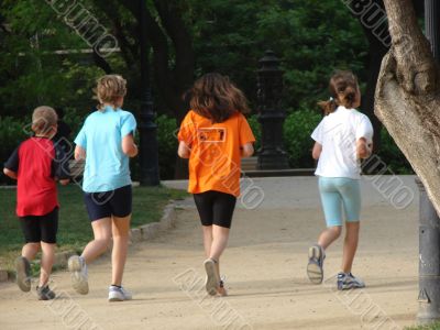 Running children