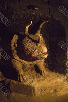 Dyno sculpture at cave