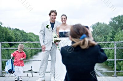We get on the photo