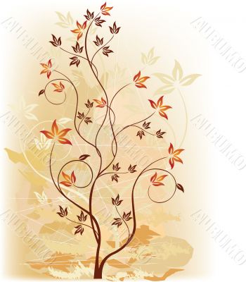 Abstract  floral background  vector illustration