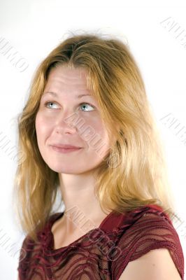 Wondering young woman