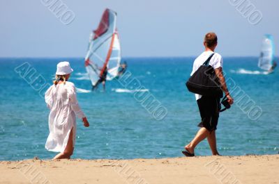 Couple beach