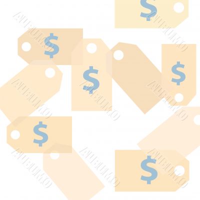 Abstract Dollar Price Tag Background