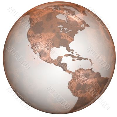 Textured Red Rusty Grunge Earth