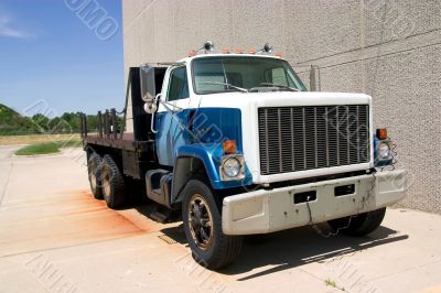 Flat Bed Truck front angle