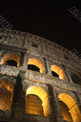 coliseum at night