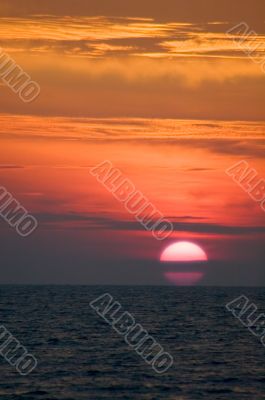 seaside sunset