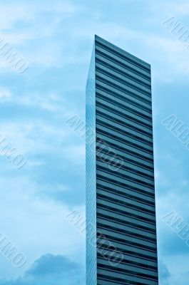 blue skyscraper