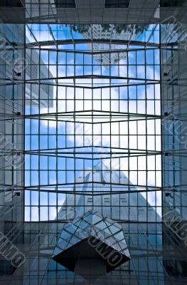 blue skyscrapers