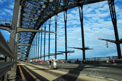 walking harbor bridge