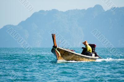 fisherman in a boat