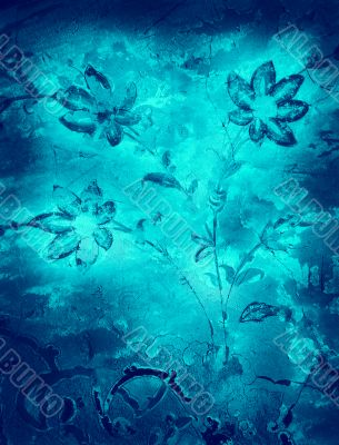grunge flowers