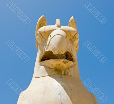 Griffin statue in an ancient city of Persepolis