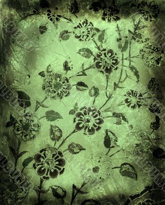 grunge floral background