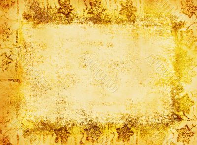 yellow grunge frame