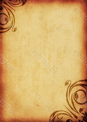 grunge floral background with space for text or image