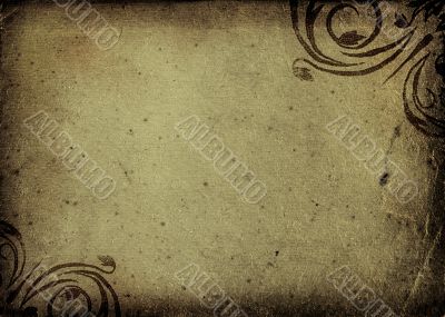 grunge floral background with space for text or image